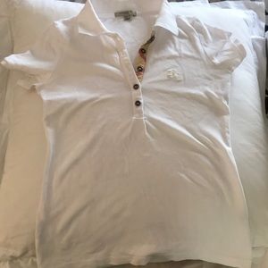 Burberry White Polo